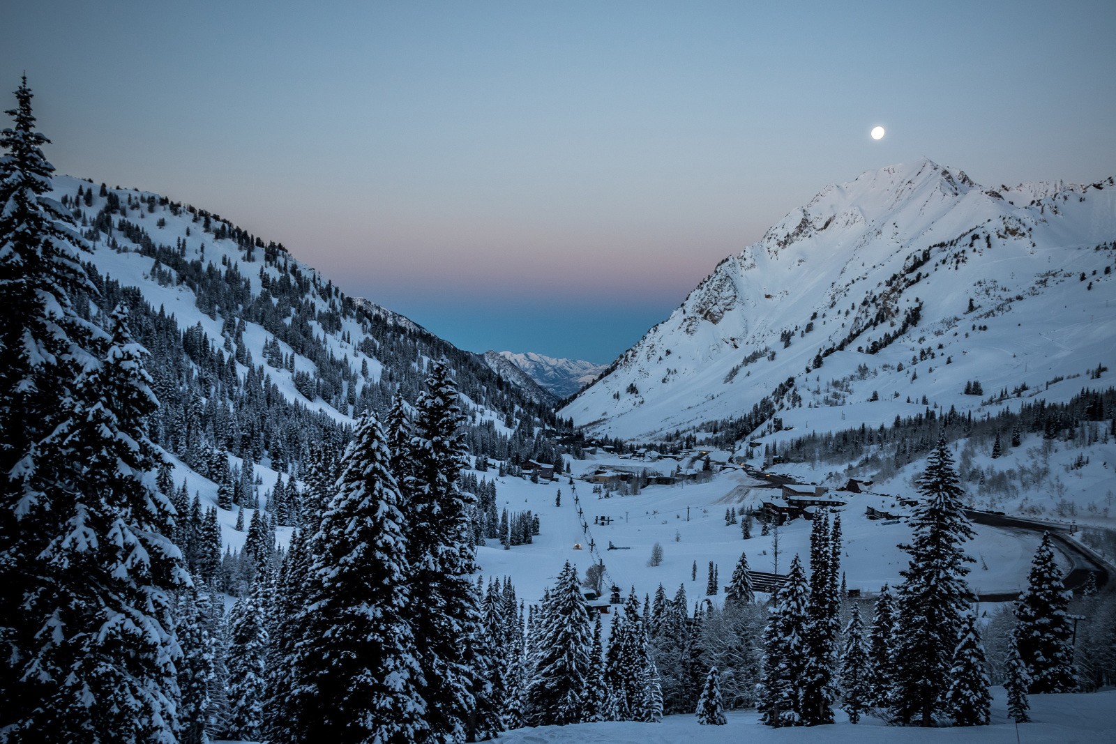 Morning light in Little Cottonwood Canyon