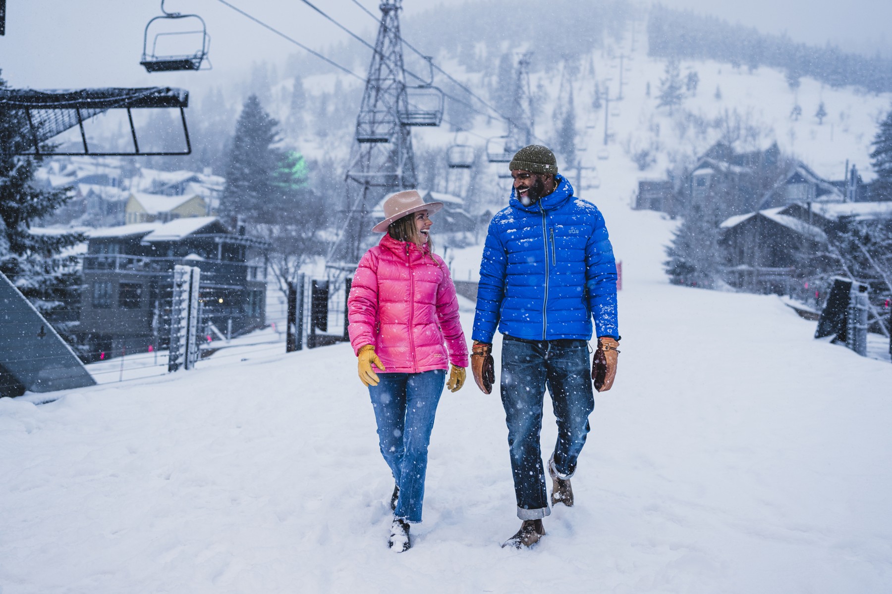 Walking Park City Main Street