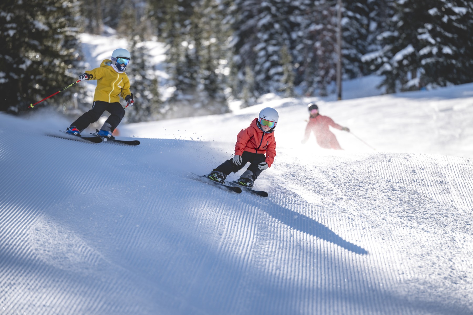 Family ski day at Alta, UT