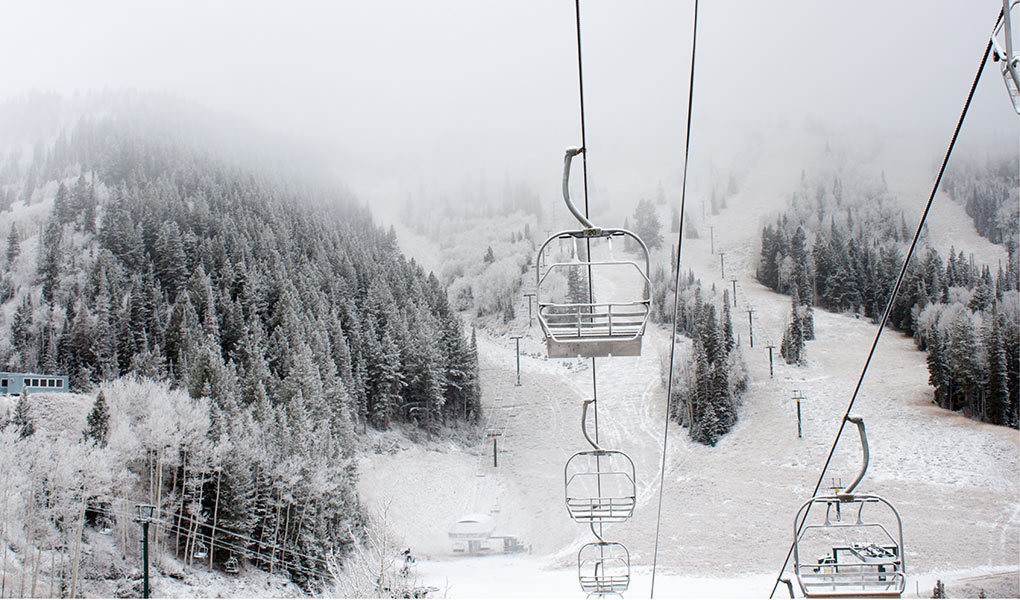 Deer Valley In It's First Coat Of White