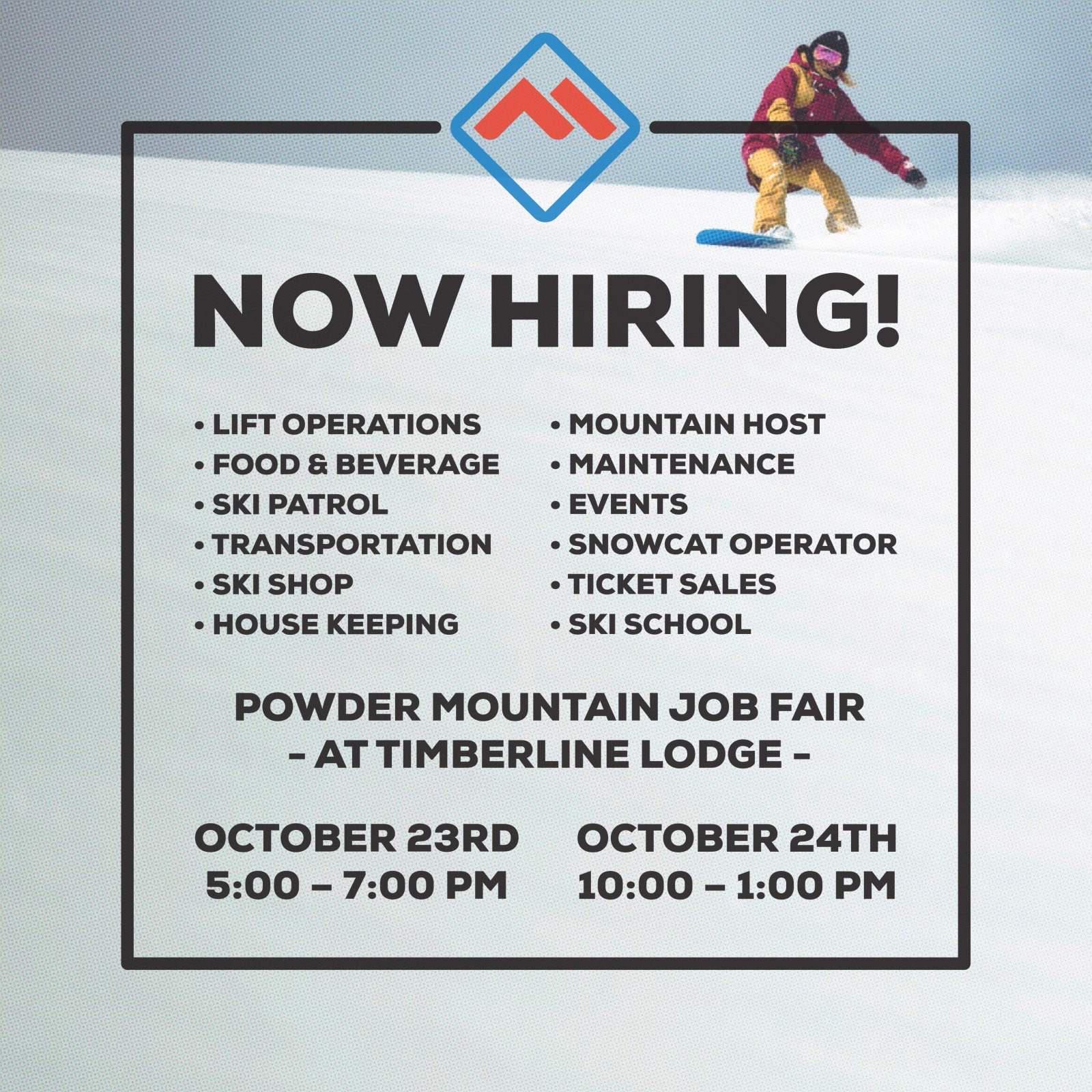 Resort Job Fairs - Ski Utah