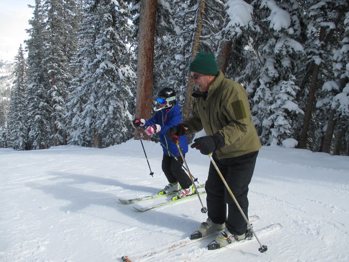 Ski tips for Grandpa-kids do the teaching!