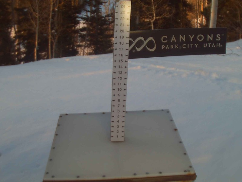 Canyons Village Snow Stake - Near Orange Bubble Express at 8608ft