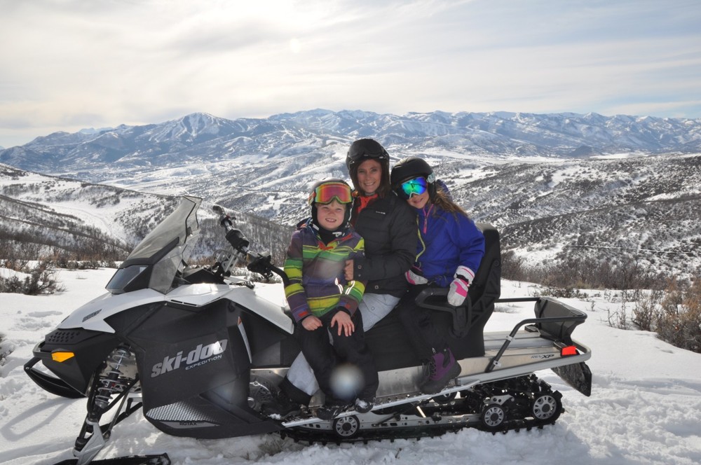 Snowmobiling with the Kids Outside of Deer Valley