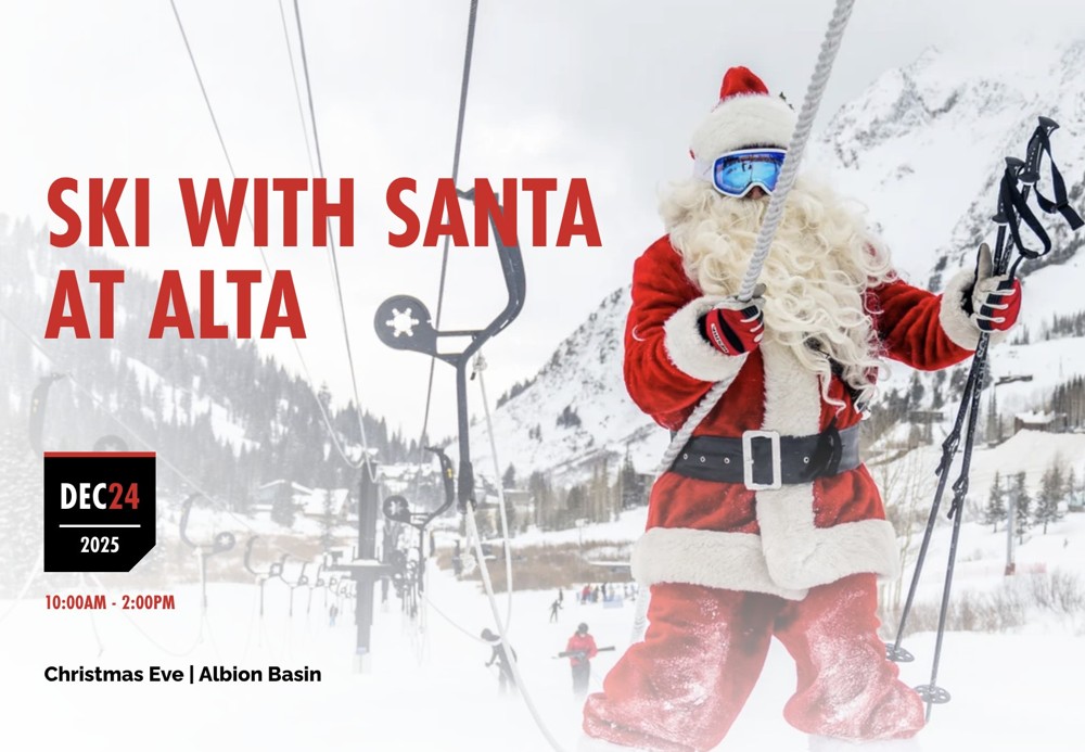 Alta Ski with Santa