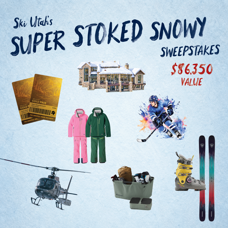 Super Stoked Snowy Sweepstakes prize package, $86,350 value