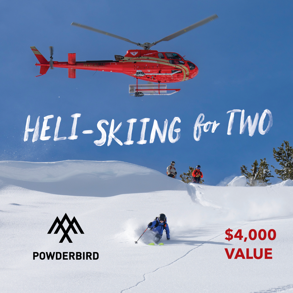 Powderbirds heli-skiing for two