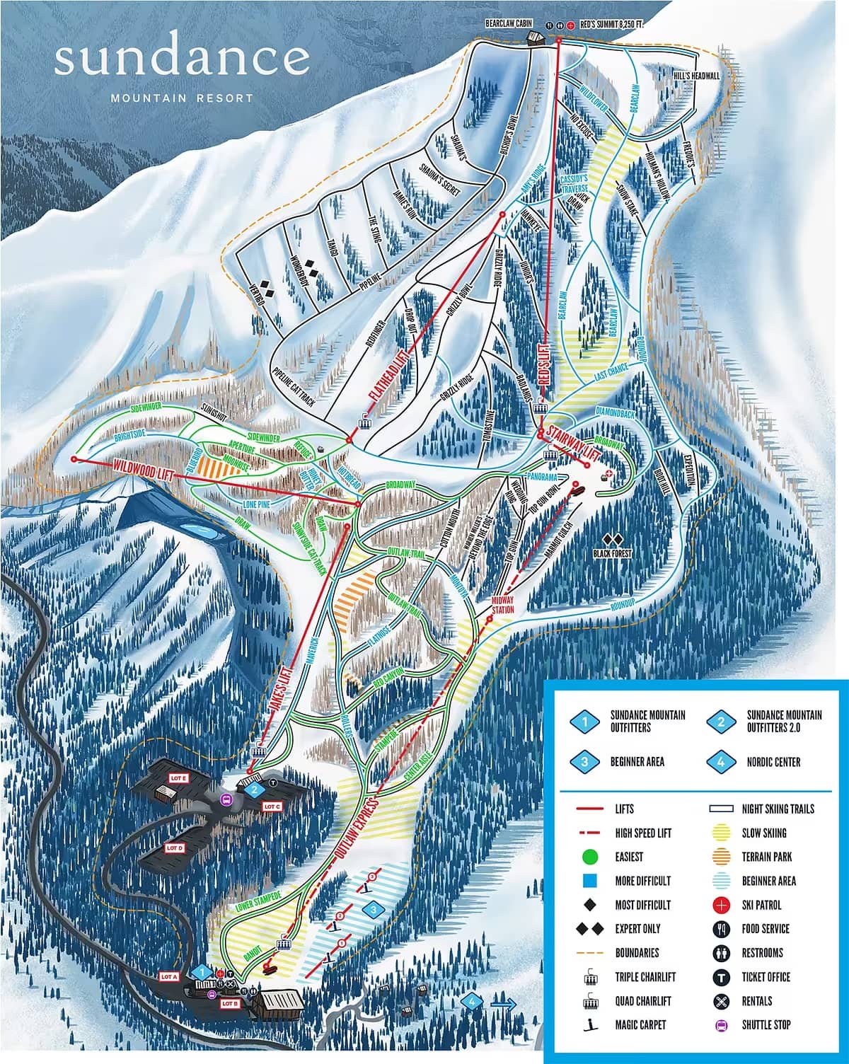 Sundance Resort Trail Map