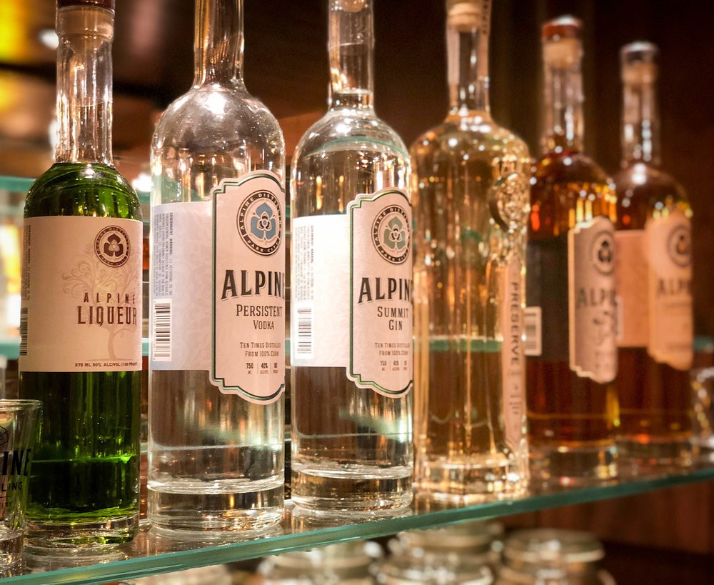 Alpine Distilling Bottles